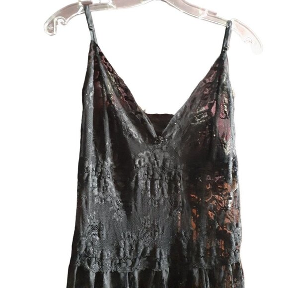 Black Delicates Black Lace Negligee Chemise Sexy Nightgown XL (Defect) - Picture 4 of 13